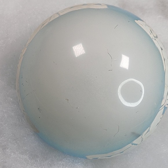 Shiny Brite Christmas Ornament Glass Blue Ombre Winter Village Church Tree Scene - Picture 9 of 10